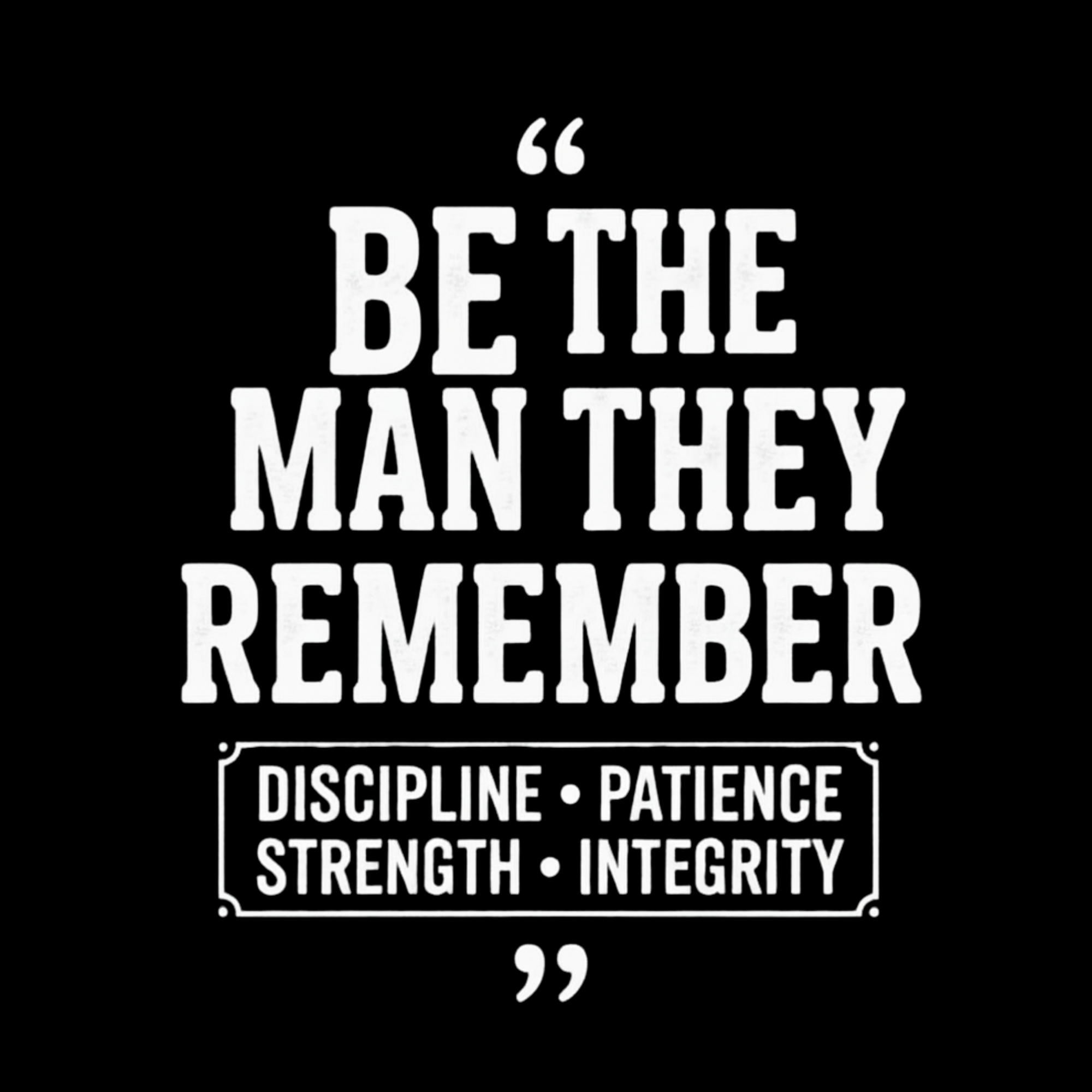 Man they Remember - quote left pocket
